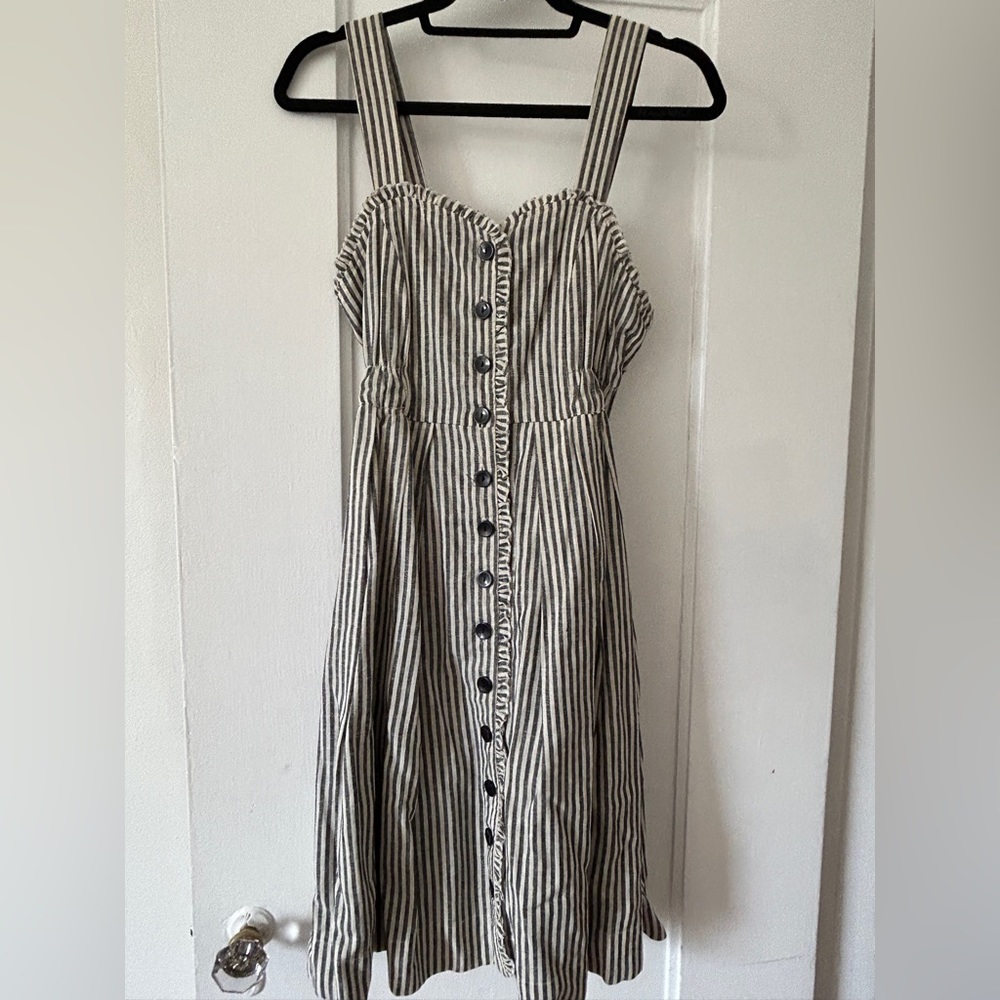 Dear Creatures Striped Petticoat Button Dress